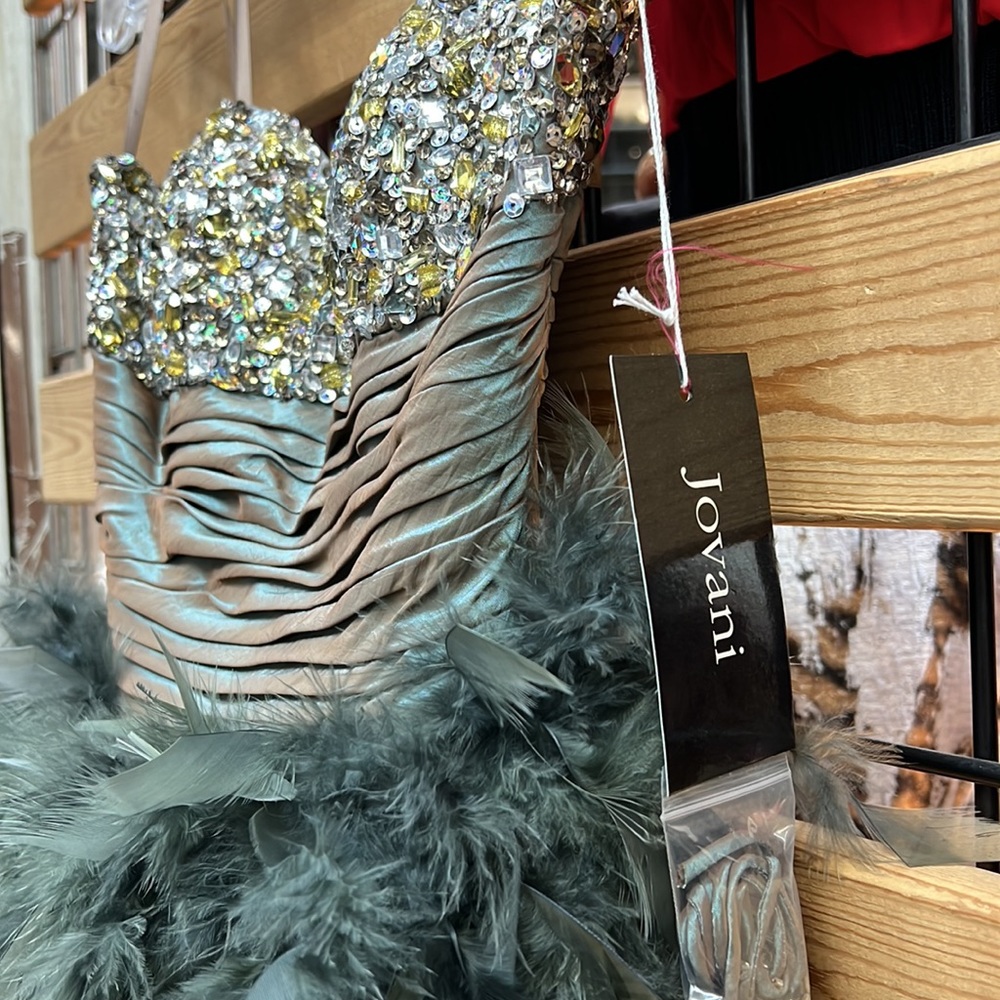 NWT,JOVANI SHORT & COCKTAIL DRESSES 171473 green - Picture 7 of 17